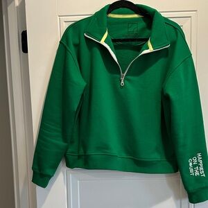 Courtlife Green Quarter-Zip Pullover Sweatshirt